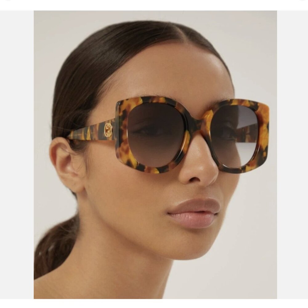 NEW Gucci Havana Sunglasses 53mm 100% Authentic